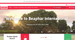 Desktop Screenshot of beaphar.com