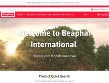 Tablet Screenshot of beaphar.com